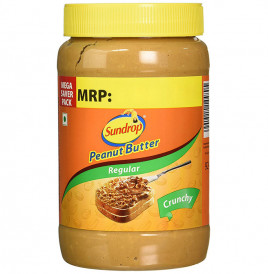 Sundrop Peanut Butter regular Crunchy  Plastic Jar  924 grams